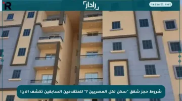 شروط حجز شقق “سكن لكل المصريين 7” للمتقدمين السابقين تكشف الآن!